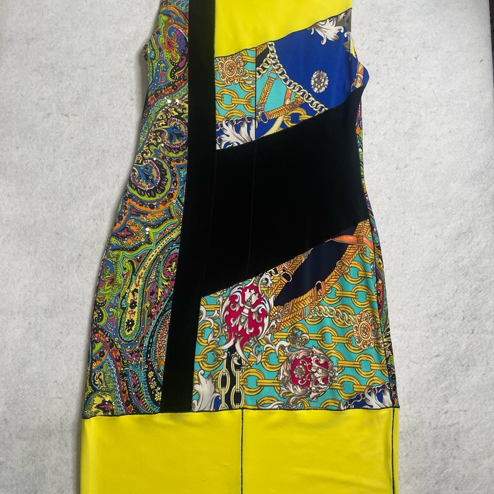 Joseph Ribkoff Yellow Stretch Multi Pattern Color… - image 6